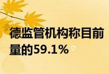 德监管机构称目前“北溪”管道输气量为额定量的59.1%