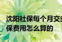 沈阳社保每个月交多少费用吗 2022年沈阳社保费用怎么算的 