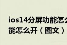 ios14分屏功能怎么设置图解（ios14分屏功能怎么开（图文））