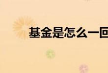 基金是怎么一回事 基金指的是钱吗