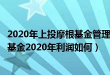 2020年上投摩根基金管理有限公司的基金总规模有多大（该基金2020年利润如何）
