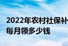 2022年农村社保补缴新规 农村社保交满15年每月领多少钱 