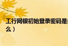 工行网银初始登录密码是多少（工行个人网银登录密码是什么）