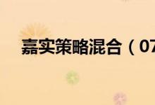 嘉实策略混合（070011）基本信息查询