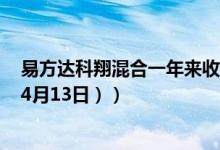 易方达科翔混合一年来收益5.83%同公司基金表现如何（（4月13日））