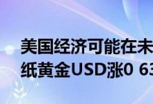 美国经济可能在未来两年放缓 6月27日工行纸黄金USD涨0 63%
