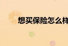 想买保险怎么样买 买保险怎么样买