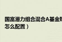 国富潜力组合混合A基金赚钱吗（2022年第一季度基金资产怎么配置）