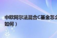 中欧阿尔法混合C基金怎么样（该基金2021年第二季度利润如何）