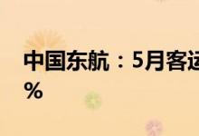 中国东航：5月客运运力投入同比下降78.08%