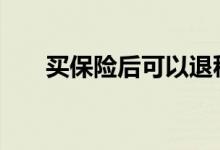 买保险后可以退税吗 买保险怎么退税