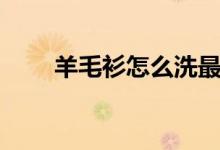 羊毛衫怎么洗最好（羊毛衫怎么洗）