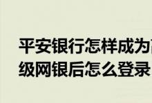 平安银行怎样成为高级网银 平安银行开通高级网银后怎么登录