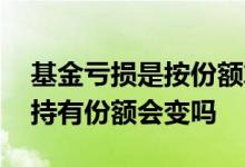基金亏损是按份额算还是本金算 基金亏损后持有份额会变吗