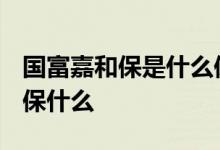 国富嘉和保是什么保险公司 国富嘉和保2021保什么