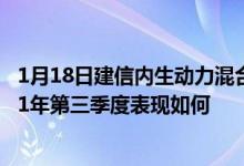 1月18日建信内生动力混合最新单位净值为2.675元基金2021年第三季度表现如何