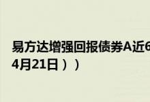 易方达增强回报债券A近6月来在同类基金排名变化如何（（4月21日））