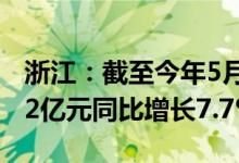 浙江：截至今年5月底水利建设完成投资254.2亿元同比增长7.7%