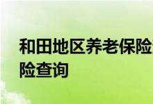 和田地区养老保险查询 和田地区个人养老保险查询