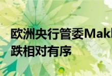 欧洲央行管委Makhlouf：股票和债券价格下跌相对有序