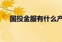国投金服有什么产品 国投金服是国企吗