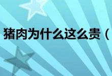 猪肉为什么这么贵（看完以下心里有数了！）