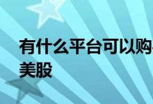有什么平台可以购买美股 国内投资者怎么买美股