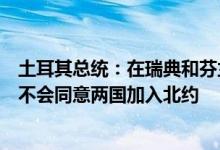 土耳其总统：在瑞典和芬兰采取打击恐怖主义具体措施前土不会同意两国加入北约