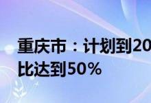 重庆市：计划到2025年全市清洁能源装机占比达到50％