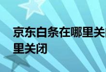 京东白条在哪里关闭自动分期 京东白条在哪里关闭