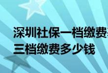 深圳社保一档缴费基数是多少 深圳社保一二三档缴费多少钱 