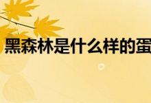 黑森林是什么样的蛋糕（黑森林是什么意思）