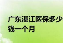 广东湛江医保多少钱一年 湛江企业医保多少钱一个月