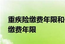重疾险缴费年限和保障时间 重疾险如何选择缴费年限
