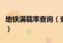 地铁满载率查询（查询方式教你怎么看拥挤度）