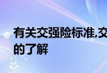 有关交强险标准,交强险标准保费的相关问题的了解