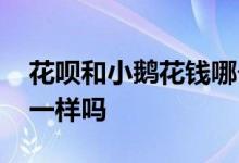花呗和小鹅花钱哪个更靠谱 小鹅花钱和花呗一样吗
