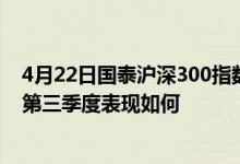 4月22日国泰沪深300指数A近三年来表现一般基金2021年第三季度表现如何