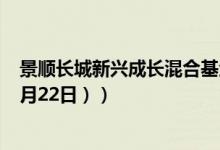 景顺长城新兴成长混合基金怎么样（一个月来涨了多少 （4月22日））