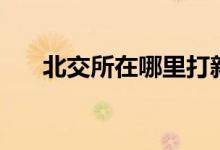 北交所在哪里打新 北交所在哪里打新 