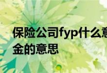 保险公司fyp什么意思 保险fyc是保费还是佣金的意思