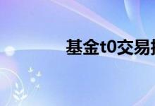 基金t0交易技巧 基金是t0吗