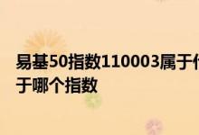 易基50指数110003属于什么基金 怎么知道自己买的基金属于哪个指数