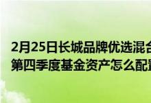 2月25日长城品牌优选混合基金成立以来涨了多少（2021年第四季度基金资产怎么配置）