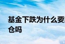 基金下跌为什么要加仓 基金下跌后反弹还加仓吗