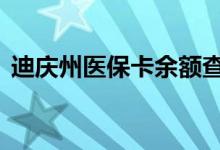 迪庆州医保卡余额查询 迪庆州医疗保险查询