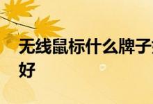 无线鼠标什么牌子好一点 无线鼠标什么牌子好