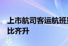 上市航司客运航班呈恢复态势5月主要指标环比齐升