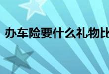 办车险要什么礼物比较好 办车险要什么资料