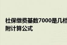 社保缴费基数7000是几档 社保缴费基数7000退休后拿多少附计算公式 